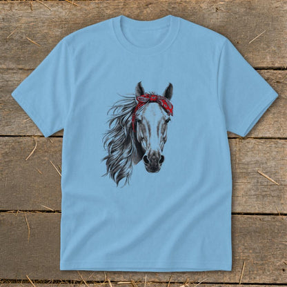 Red Bandana Horse Youth Tee