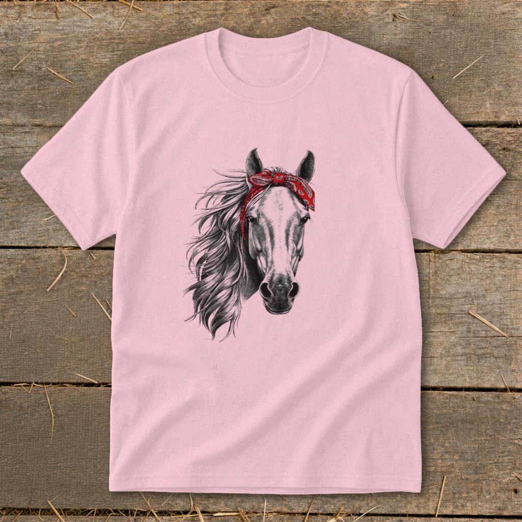 Red Bandana Horse Youth Tee