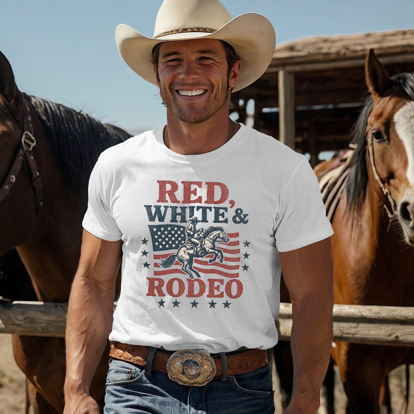 Red White & Rodeo T-shirt