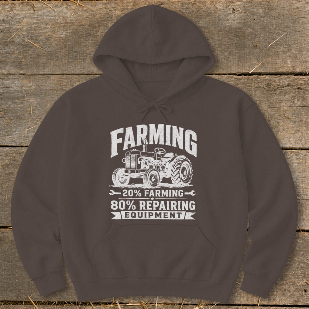 Repairing Equipment Hoodie - Dark Chocolate