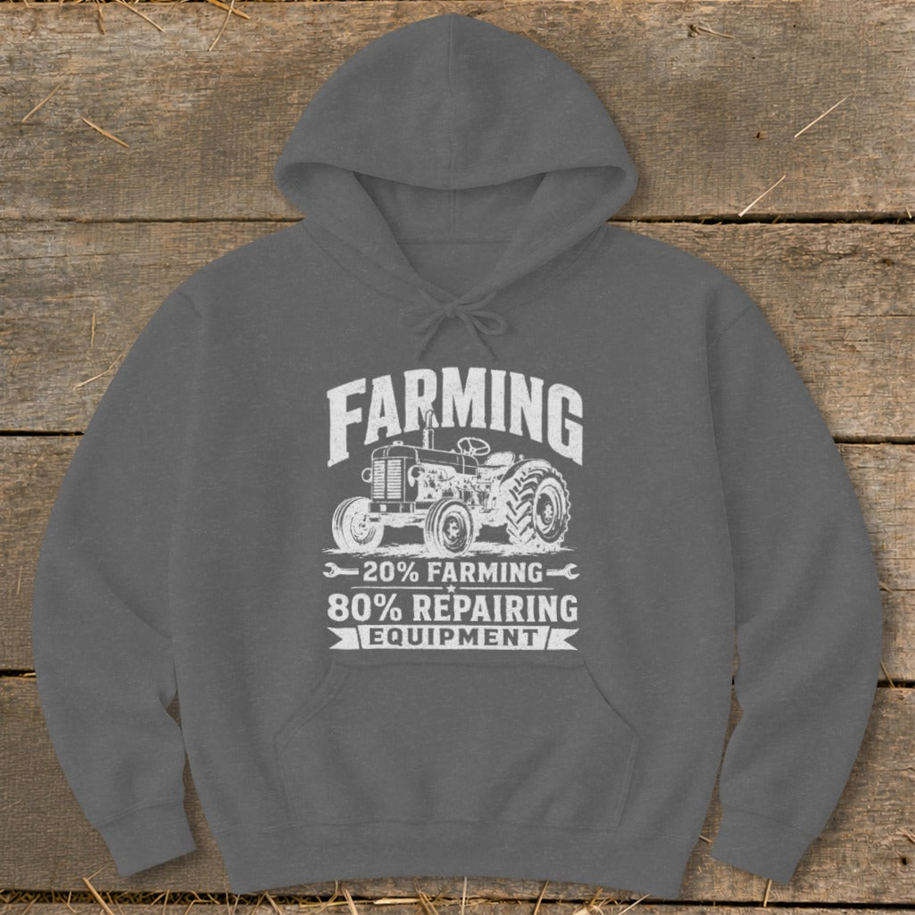 Repairing Equipment Hoodie - Dark Heather