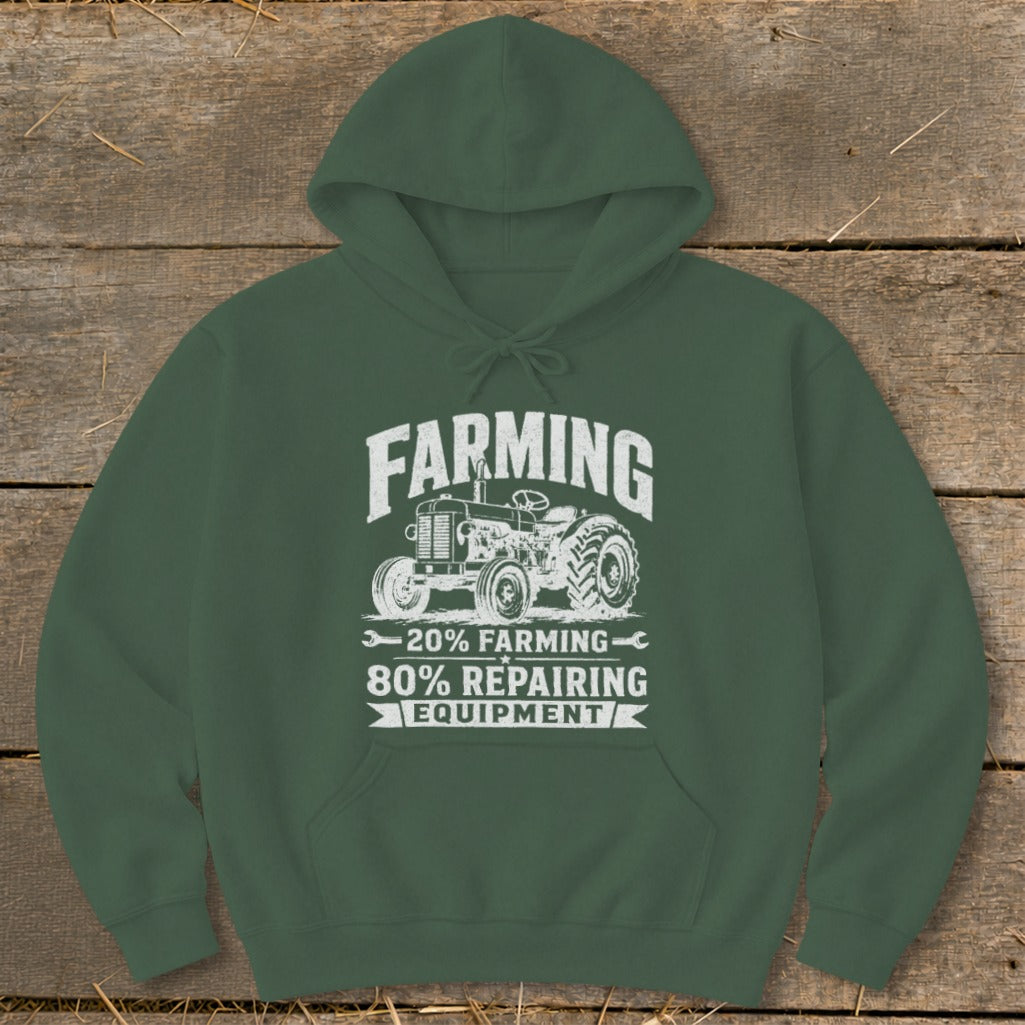Repairing Equipment Hoodie - Forest Green