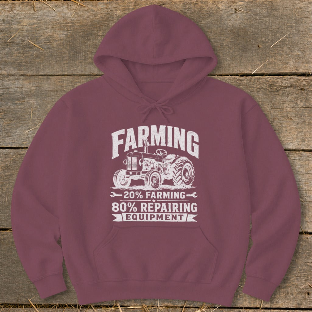 Repairing Equipment Hoodie - Maroon