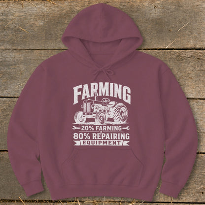 Repairing Equipment Hoodie - Maroon