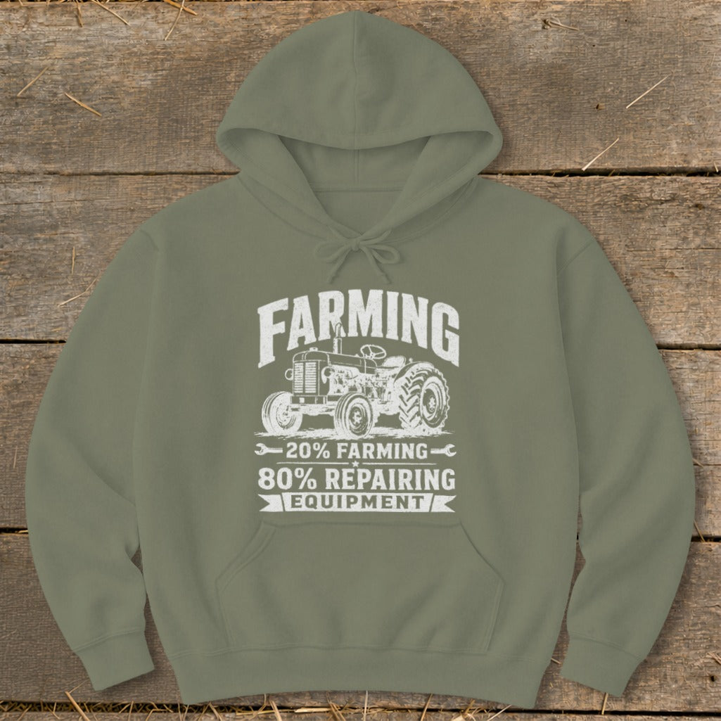 Repairing Equipment Hoodie - Military Green