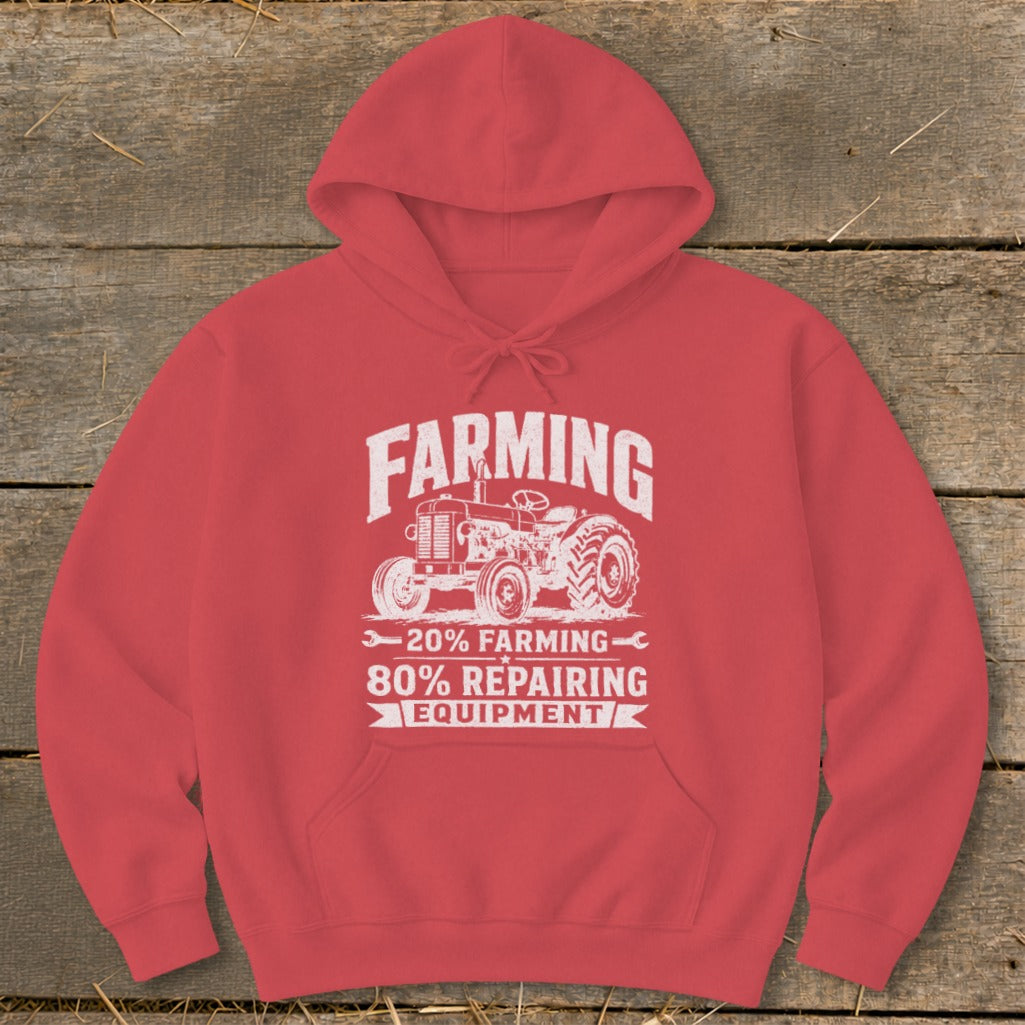 Repairing Equipment Hoodie - Red