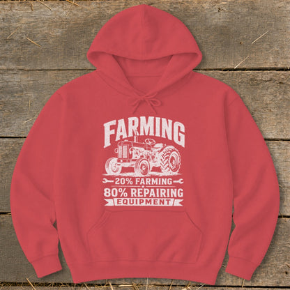Repairing Equipment Hoodie - Red