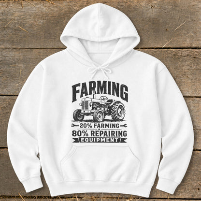 Repairing Equipment Hoodie - White