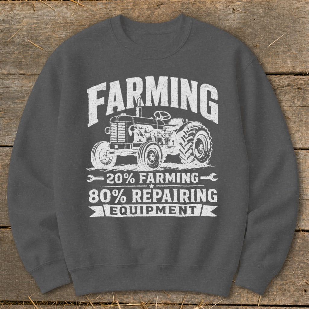 Repairing Equipment Sweatshirt - Dark Heather