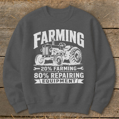Repairing Equipment Sweatshirt - Dark Heather