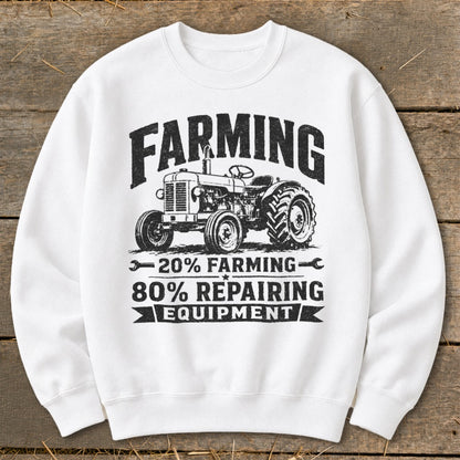 Repairing Equipment Sweatshirt - White