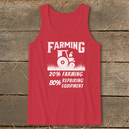 Repairing Equipment Tank Top - Red
