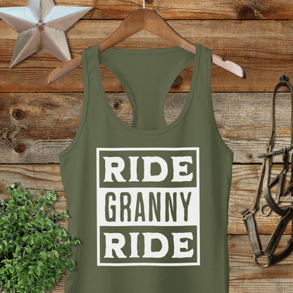 Ride Granny Ride Racerback Tank
