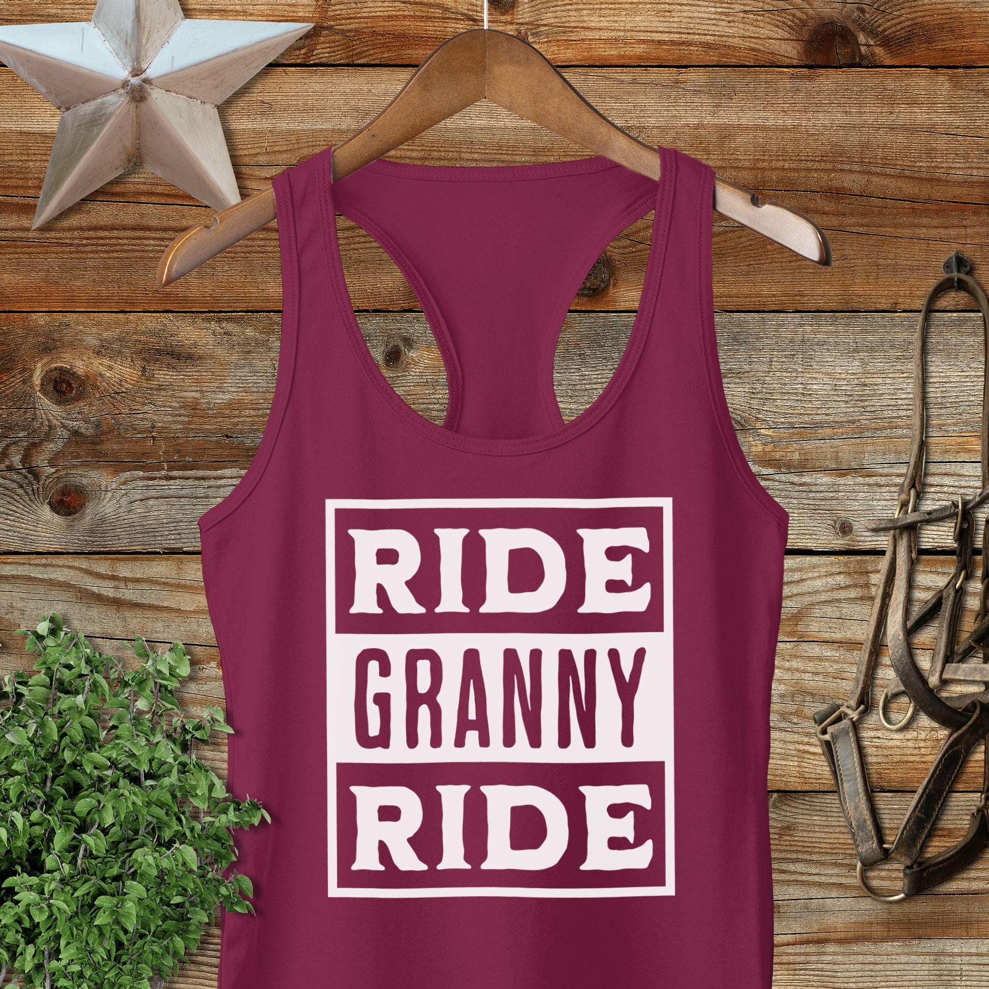 Ride Granny Ride Racerback Tank