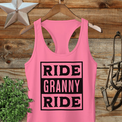 Ride Granny Ride Racerback Tank