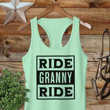 Ride Granny Ride Racerback Tank