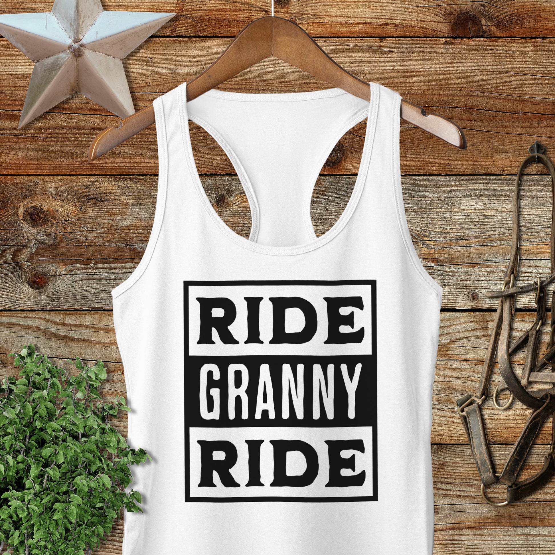Ride Granny Ride Racerback Tank
