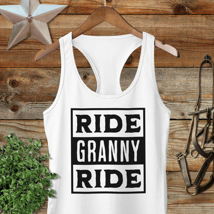 Ride Granny Ride Racerback Tank