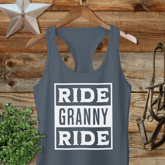 Ride Granny Ride Racerback Tank