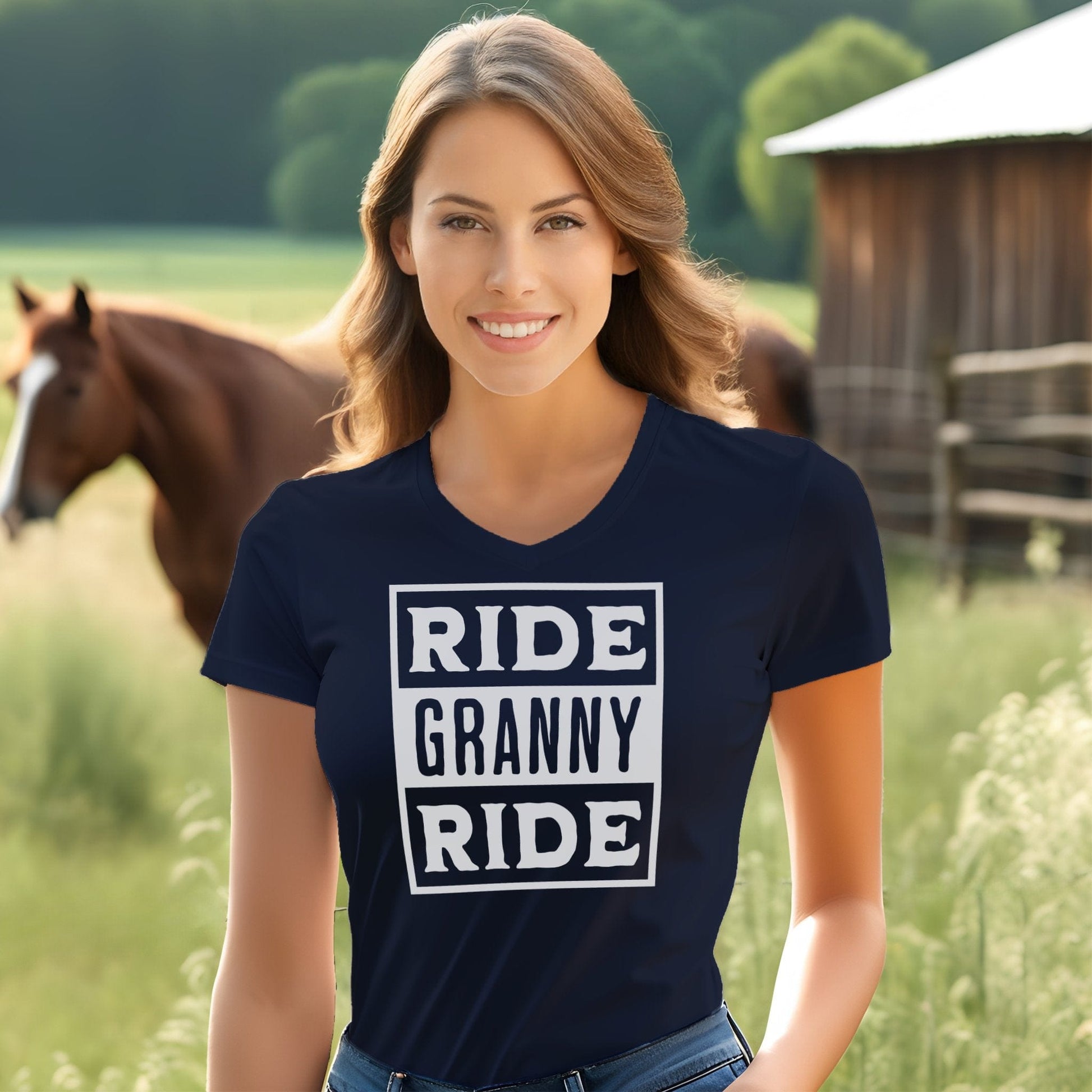 Ride Granny Ride V-neck