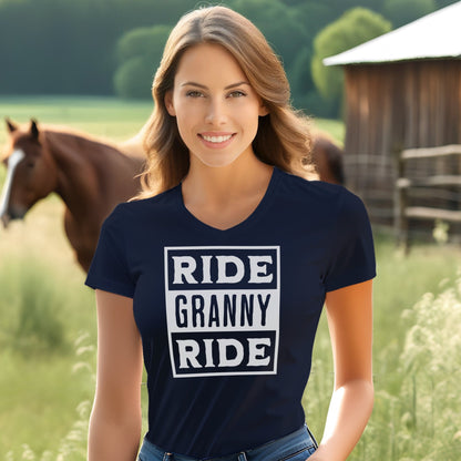 Ride Granny Ride V-neck