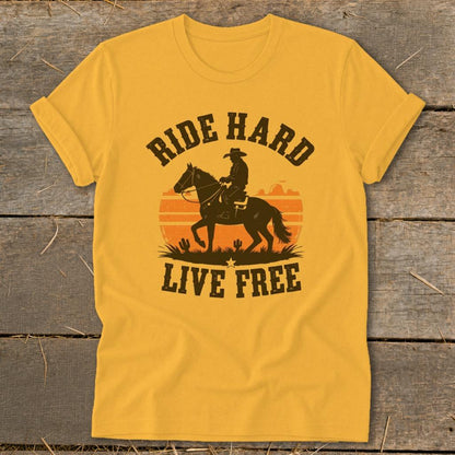 Ride Hard Live Free Softstyle Tee