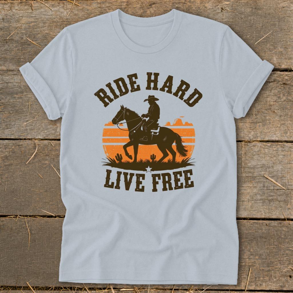 Ride Hard Live Free Softstyle Tee