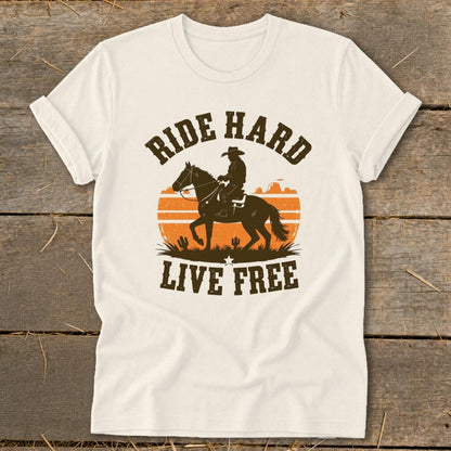 Ride Hard Live Free Softstyle Tee