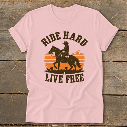 Ride Hard Live Free Softstyle Tee