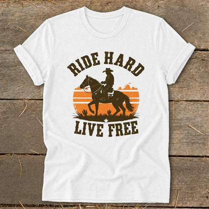 Ride Hard Live Free Softstyle Tee