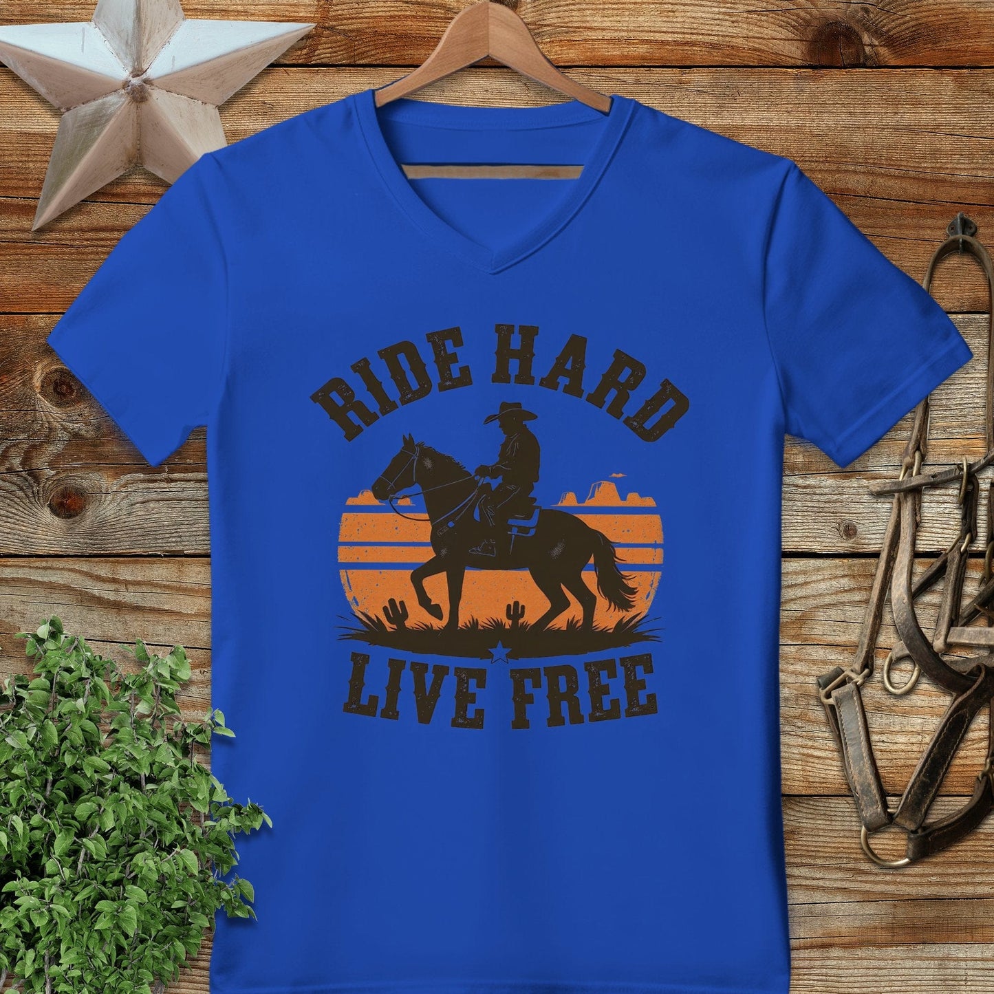 Ride Hard Live Free V-neck
