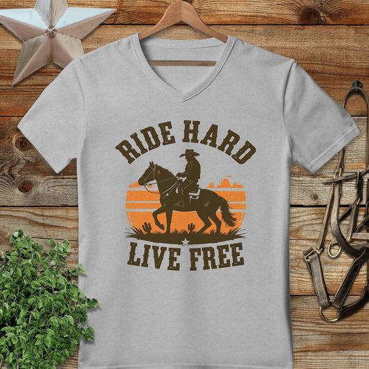 Ride Hard Live Free V-neck