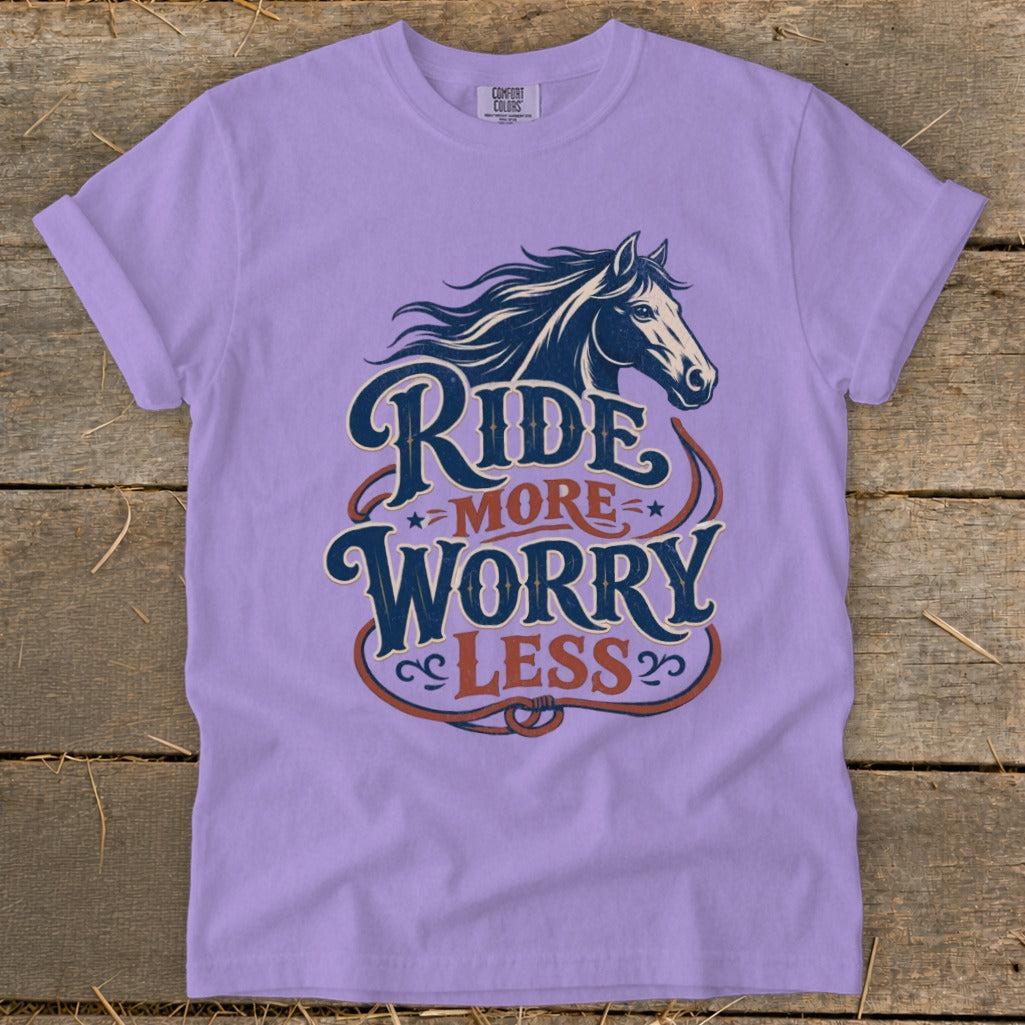 Ride More Worry Less Signature Tee