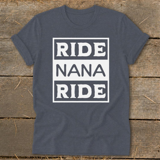 Ride Nana Ride Softstyle Tee - Navy Heather