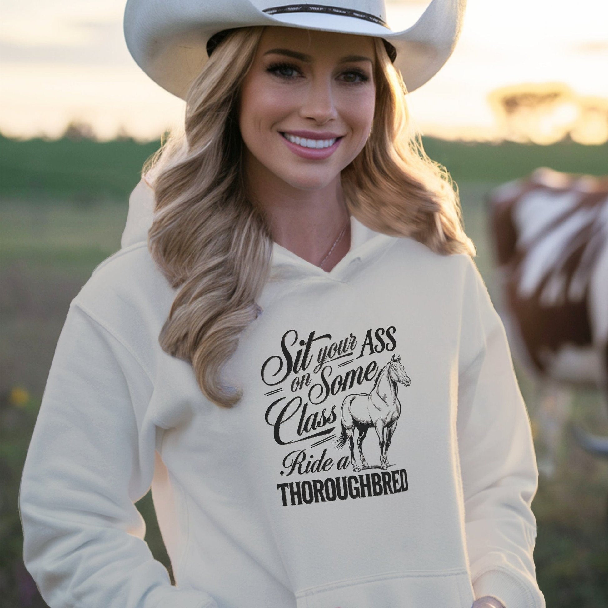 Ride a Thoroughbred Hoodie