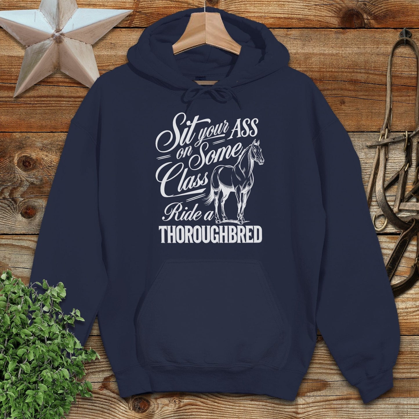 Ride a Thoroughbred Hoodie