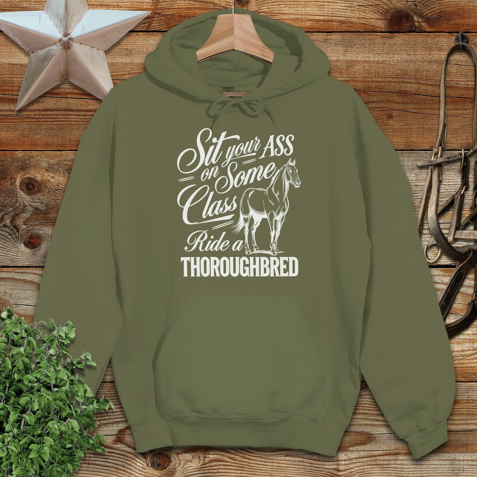 Ride a Thoroughbred Hoodie