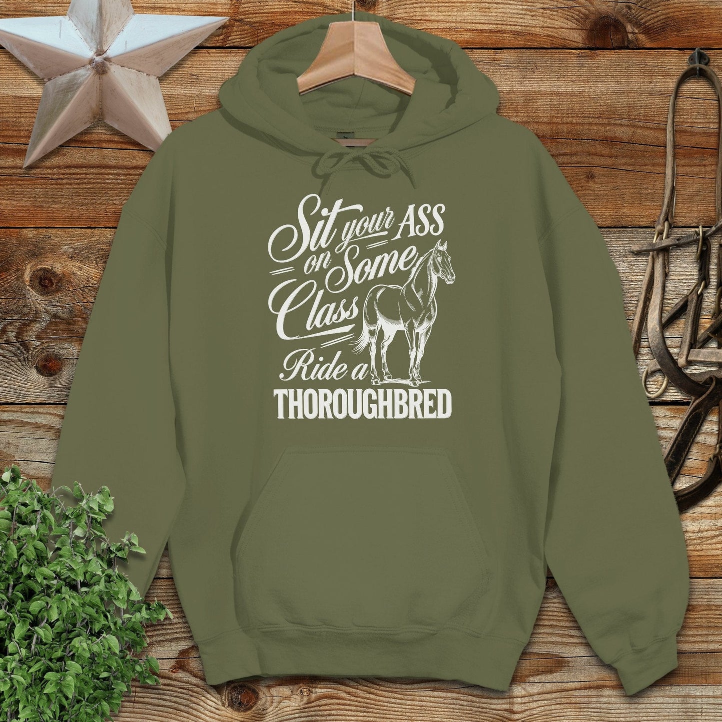Ride a Thoroughbred Hoodie