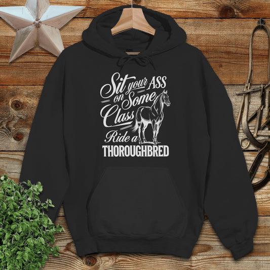 Ride a Thoroughbred Hoodie