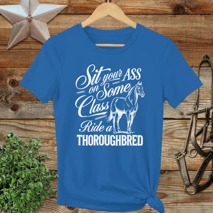 Ride a Thoroughbred Ladies Tee