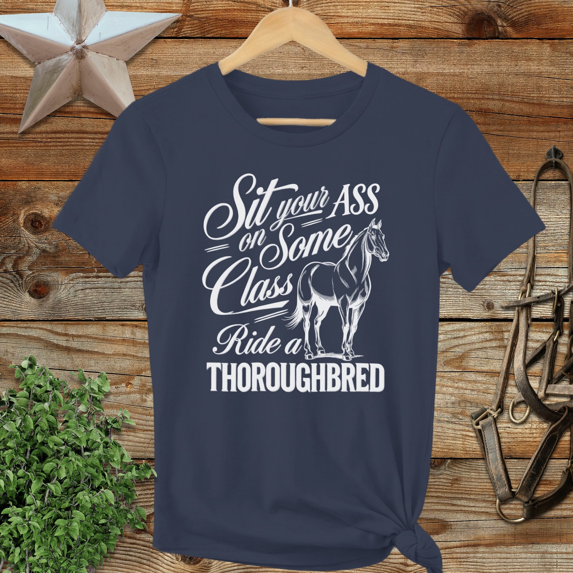 Ride a Thoroughbred Ladies Tee