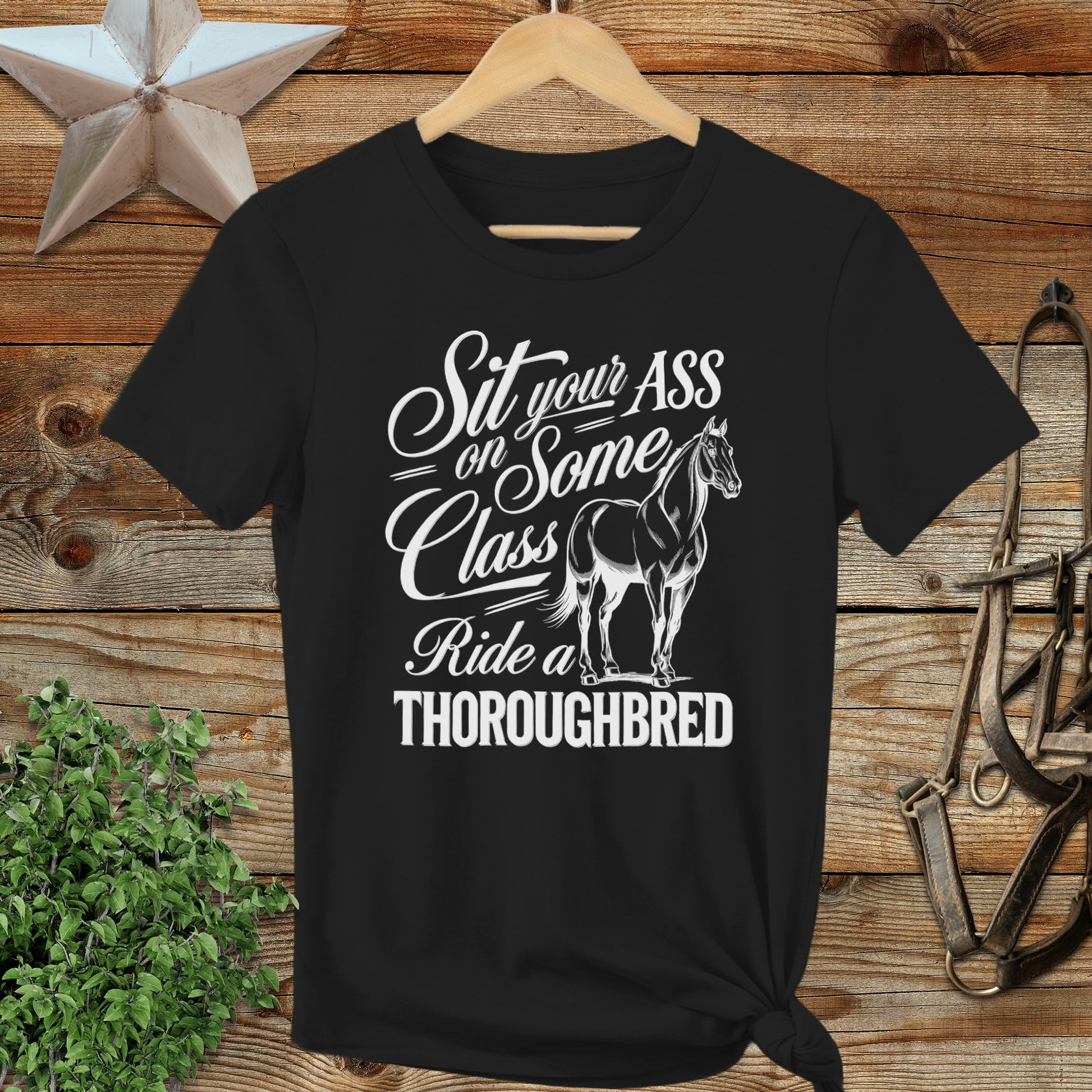 Ride a Thoroughbred Ladies Tee
