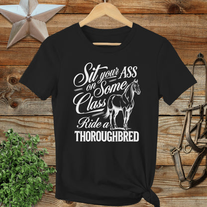 Ride a Thoroughbred Ladies Tee