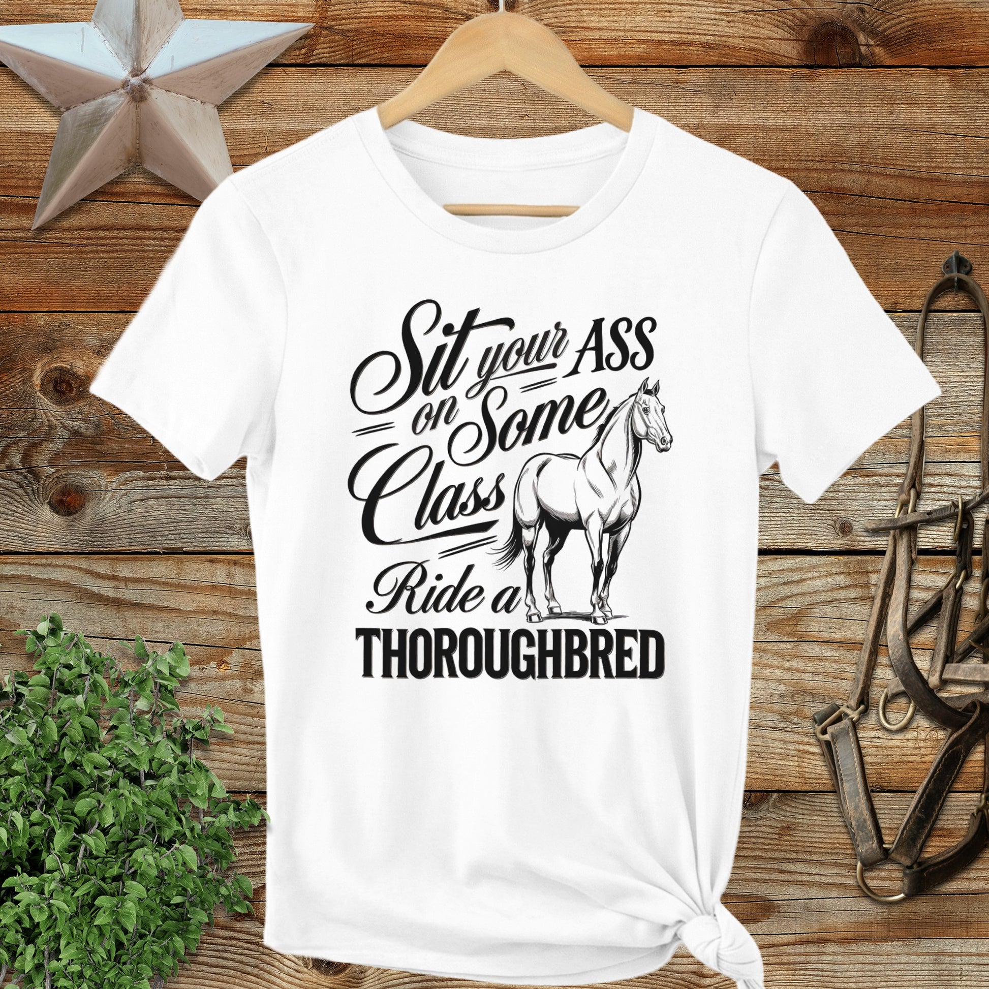 Ride a Thoroughbred Ladies Tee