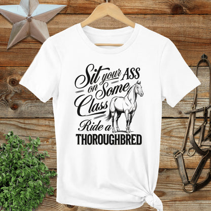 Ride a Thoroughbred Ladies Tee