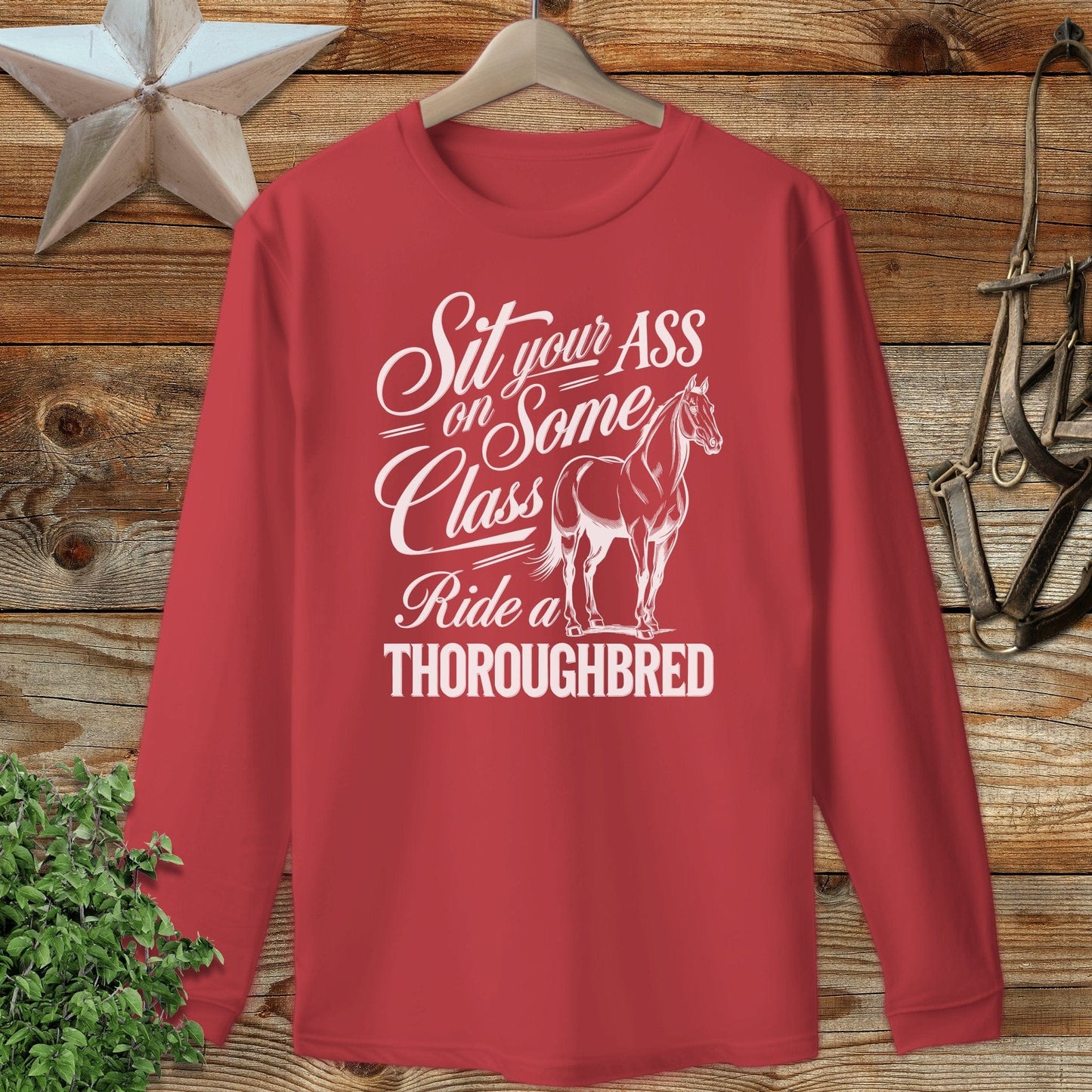 Ride a Thoroughbred Long Sleeve Tee