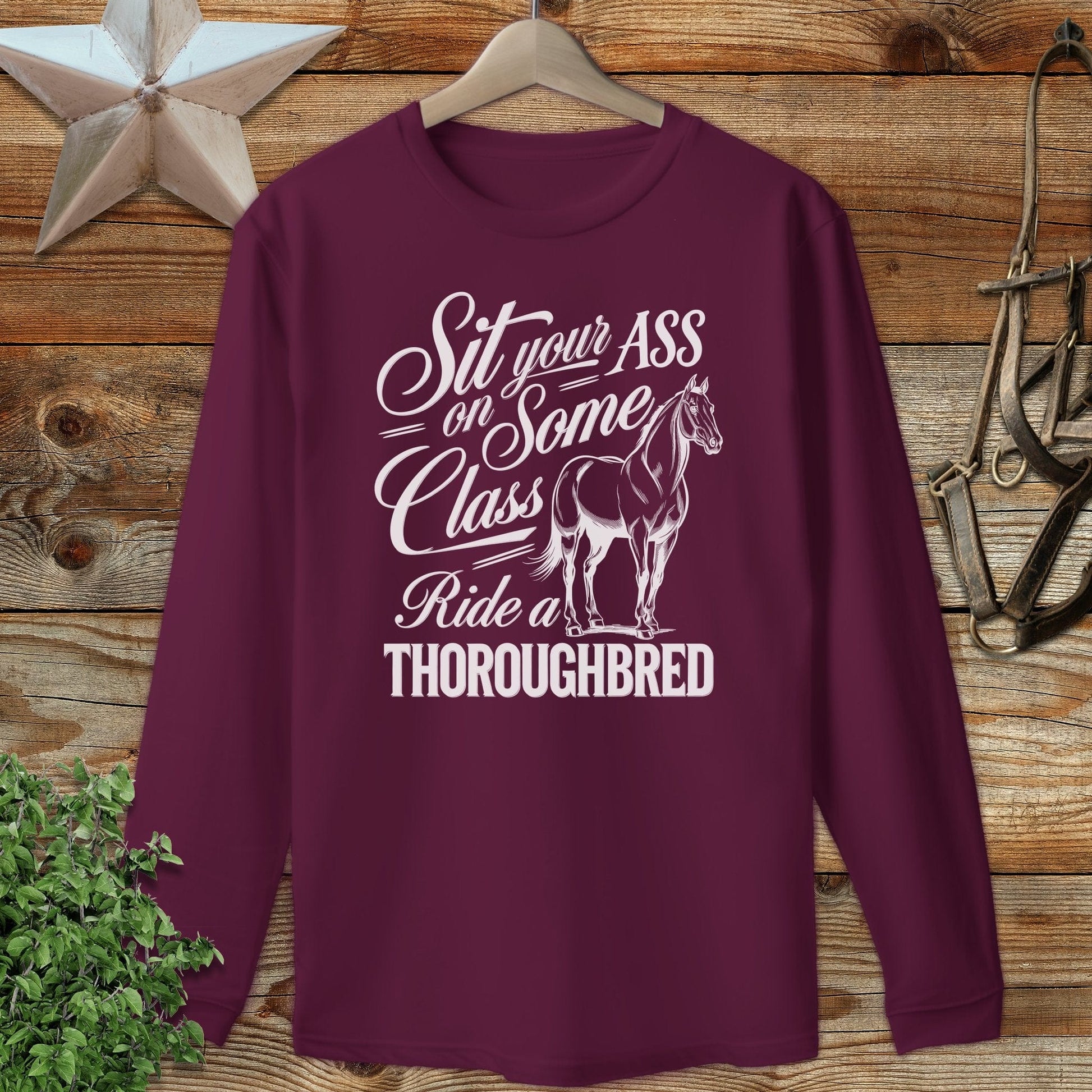 Ride a Thoroughbred Long Sleeve Tee