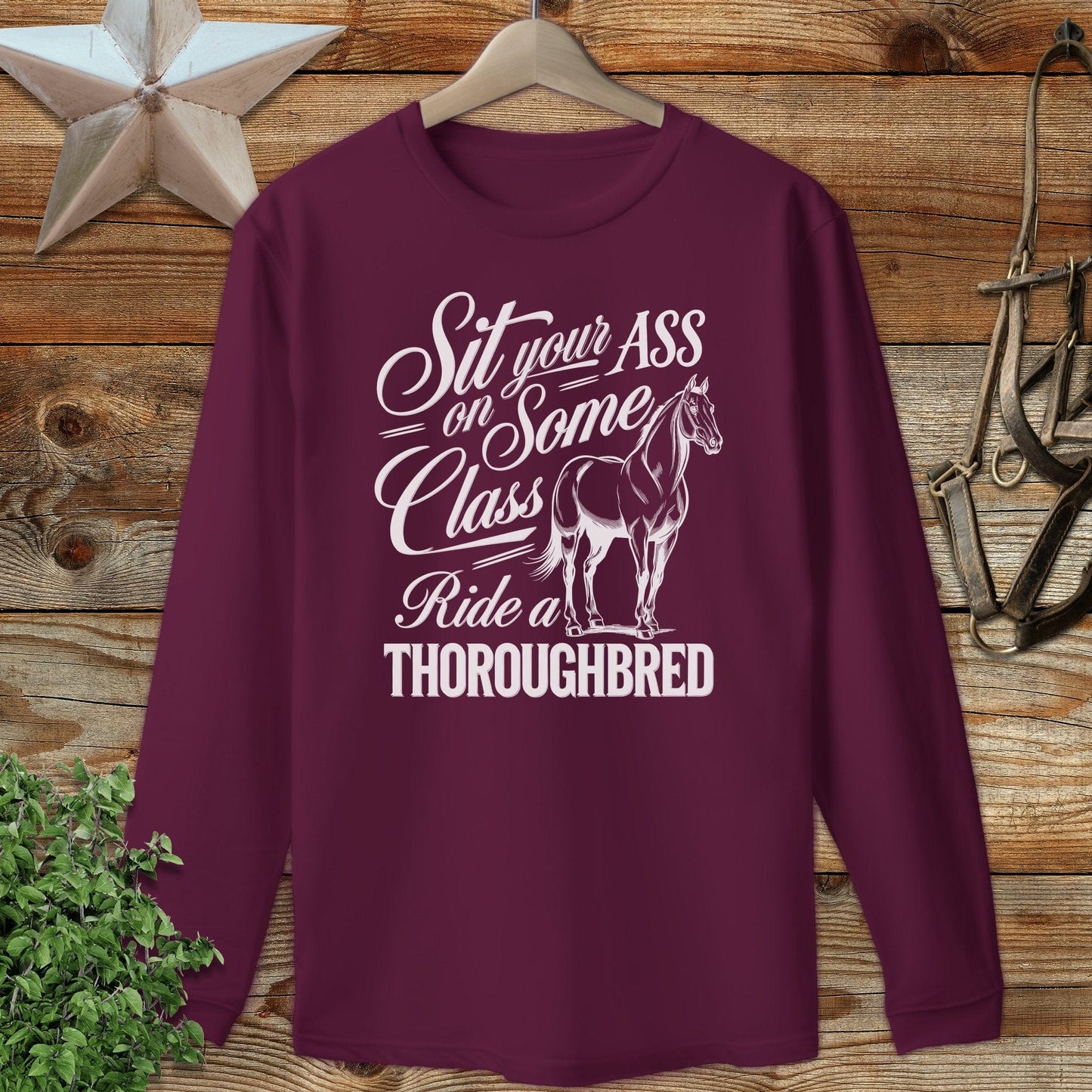 Ride a Thoroughbred Long Sleeve Tee