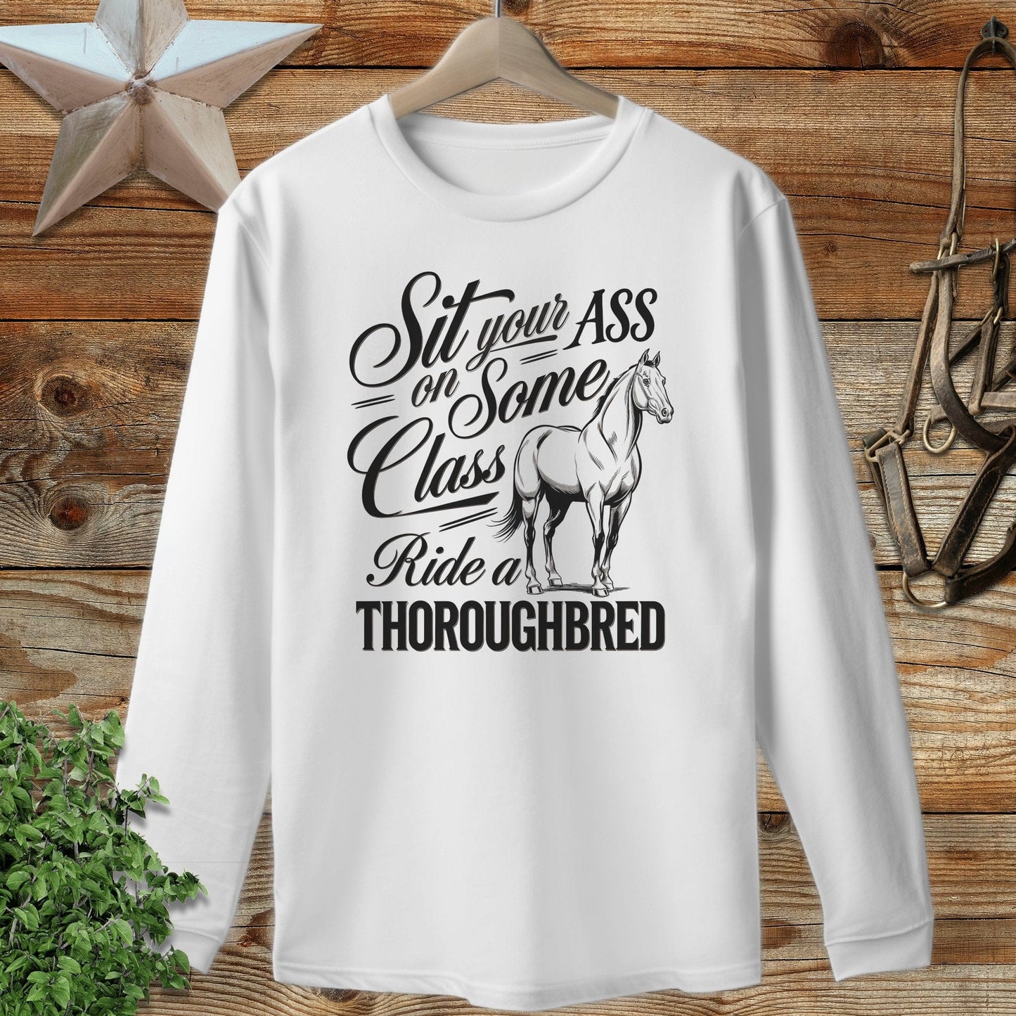 Ride a Thoroughbred Long Sleeve Tee