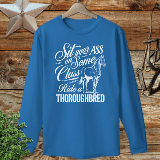 Ride a Thoroughbred Long Sleeve Tee